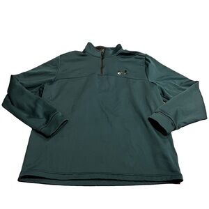 Under Armour Men’s Green Loose Coldgear 1/4 Zip Pullover Large